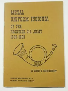 Metall Uniform Abzeichen der Grenze U.S. Army 1846-1902 Brinckerhoff Schnallen - Bild 1 von 6