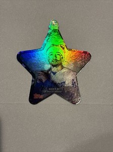 Mookie Betts 2021 Topps Walmart Holiday Mega Box Topper Holo Card WHO-MB Dodgers