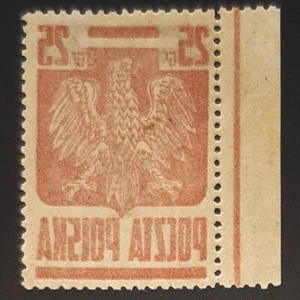 Stamps, Poland: Goznak. Fi376a, form I, type 1. Error/s - Picture 1 of 3