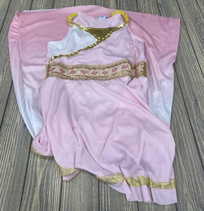 Girls Pink Gold Tank Top Dress Halloween Costume Dress Up Size Large 10 - 12 - Picture 1 of 4