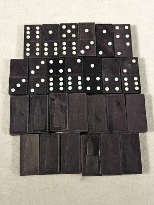 Vintage Double Six Empire State Building Dominoes ~ Set of 26 - Image 1 of 2