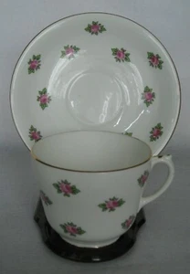 Vintage - Tazza da tè e piattino Tiny Rose Bone China - Made in England - Foto 1 di 9