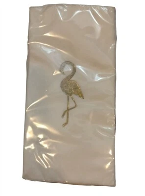 Gold Flamingo Napkins White Paper 8 Pack Elegant Beach Picnic Tiki Party - Image 1 of 3