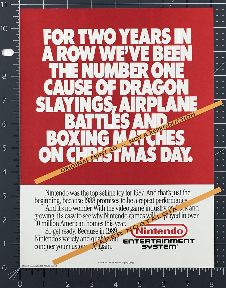 NINTENDO ENTERTAINMENT SYSTEM__Original 1988 Trade print AD / ADVERT / promo_NES - Image 1 of 1