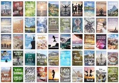 Set 50 Postkarten mit Sprüchen Karten mit Spruch Geburtstagskarten (20247) - Bild 1 von 4