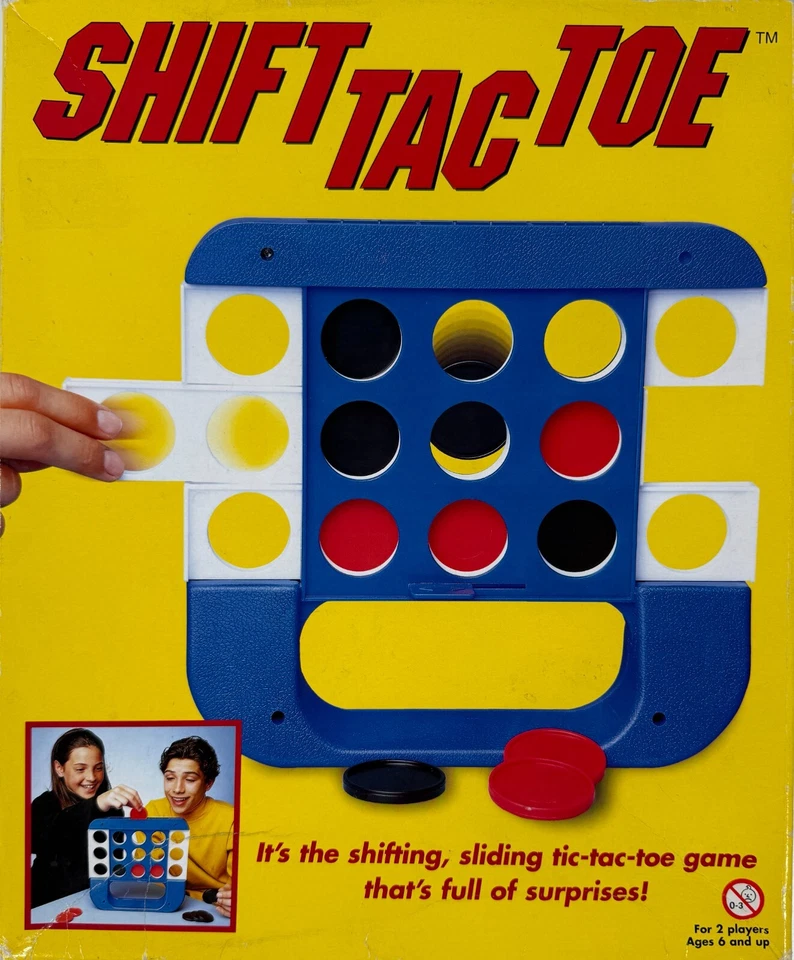 Shift Tic-Tac-Toe Game by Pressman Vintage 2001 - (6yrs+) ~ VGC - Image 1 of 4