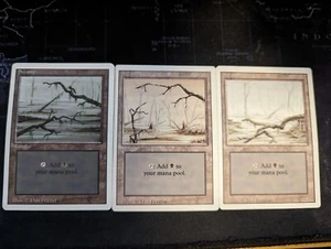 MTG Swamp REVISED Vintage Land Lot Free Shipping - Picture 1 of 2