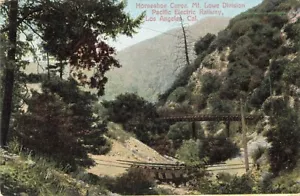 Postkarte Hufeisenkurve Pacific Electric Railway Los Angeles Kalifornien DB - Bild 1 von 2