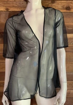 CHAQUETA DE CAMA VINTAGE SEARS NEGRA TALLA PEQUEÑA 8 10 #11281 Foto 1 de 4