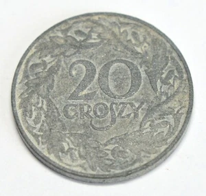 POLAND 20 GROSZY 1923 OLD COIN ZINC (COMBINED SHIPPING) - Picture 1 of 2
