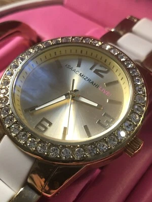 Reloj Isaac Mizrahi Live Damas Bisel Gemado Cambiable, Caja/Manual Batería Nueva Foto 1 de 4