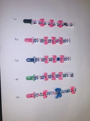 1 Pc In 1 Pack | Baby Pacifier Clip Chain | 1 Color | Polyester | 0-24M - Image 1 of 4