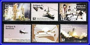 ANTIGUA & BARBUDA = SPACE SHUTTLE  x6 STAMPS MNH **  - Picture 1 of 1