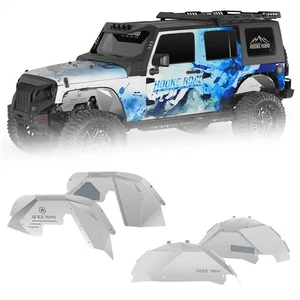 4PCS Front + Rear Inner Fender Liners w/"Since 1941" For Jeep Wrangler JK 07-18 - Picture 1 of 17