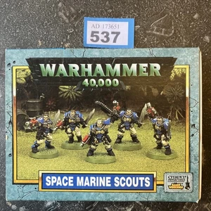 Games Workshop Warhammer 40k Marines Espaciales 5x Clásico Metal Marine Scout Squad - Imagen 1 de 9