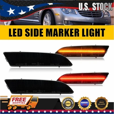 Luces de señalización LED laterales LED delanteras traseras para Chrysler Crossfire 2004-2008 ahumadas Foto 1 de 4