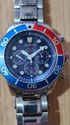 Orologio Cronografo Seiko SSC019 crono PROSPEX DIVERS 200m a carica solare - Immagine 1 di 4