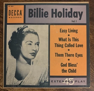 BILLIE HOLIDAY Easy Living 45 EP DECCA VG+ - Image 1 of 4