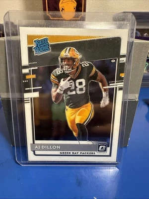2020 Panini Donruss Optic - Rated Rookies AJ Dillon #174 (RC) - Image 1 of 2