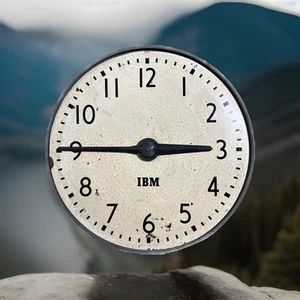 Vintage IBM 95929 Industrial School Office Wall Clock Huge 18” Rare - Picture 1 of 14