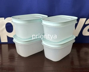 Tupperware Mini Freezer Mates PLUS Contenedor Copo de Nieve 170 ml Juego 4 Azul Claro - Imagen 1 de 3