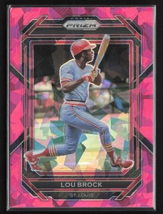 2023 Panini Prizm #34 Lou Brock Pink Ice Prizms - Bild 1 von 2