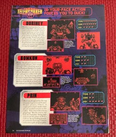 Virtual Boy Teleroboxer Nintendo Print Ad Poster Art 8&rdquo;x 10.5&rdquo;