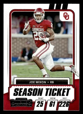 2021 Panini Contenders Draft Picks #62 Joe Mixon Card Oklahoma Sooners - Image 1 of 2