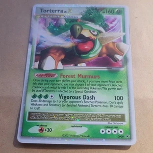 POKEMON PROMO KARTE - DIAMANT UND PERLE - DP09 TORTERRA LV.X (HOLO) RARE EX/NM - Bild 1 von 2