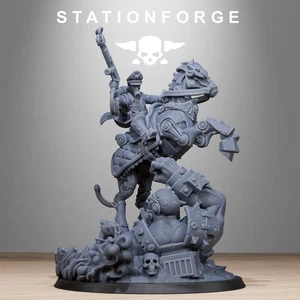 Grimguard Officer Horseman - Station Forge (Warhammer40k/Krieg/Proxy) - Imagen 1 de 1