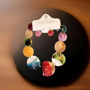 Women's Necklace/Collar Earrings Set Multi Color/Clear By Fashion Jewelry - Picture 1 of 5