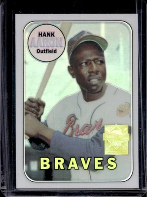 2000 Topps Hank Aaron Chrome Refractor #16 Braves - Image 1 of 2