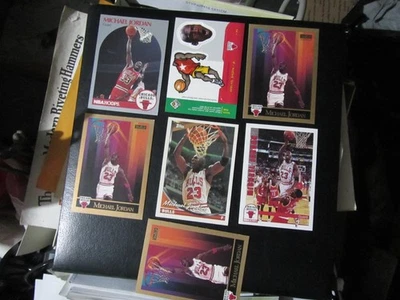 Lote de tarjetas de baloncesto Michael Jordan 🔥🔥7 tarjetas BONITOS TOROS Foto 1 de 4