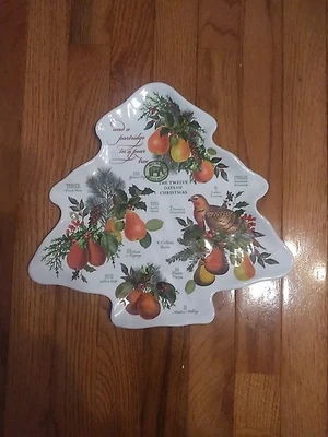 Michel Design Works Melamine Serveware Christmas Tree Plate -BRAND NEW - Image 1 of 2