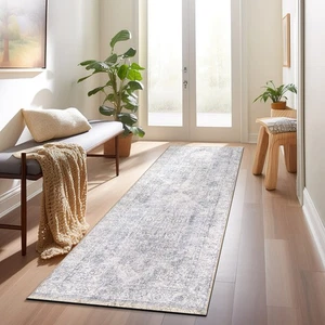 Rugshop Runner Rug Transitional Distressed Vintage Machine Washable Rugs 2x10 - Picture 1 of 10