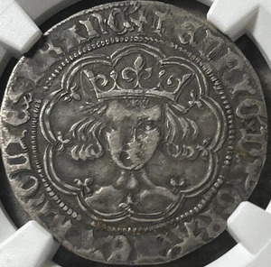 1422-30 Henry VI England 4 Pence, S-1835, NGC VF 30, Free Shipping - Picture 1 of 3