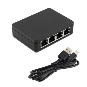 New 1 to 4 Ways 1000Mbps Gigabite RJ45 Cable LAN Ethernet Splitter Adapter - Picture 1 of 18