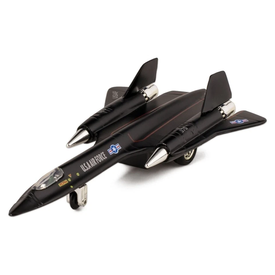 🛦 Fuerza Aérea de los Estados Unidos SR-71A Blackbird 8" Die Cast Metal Pull Back Actio... Foto 1 de 2