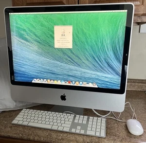Apple iMac 24" A1225 Core 2 Duo 2.4Ghz 2GB 320GB HDD with mouse and keyboard - Picture 1 of 14