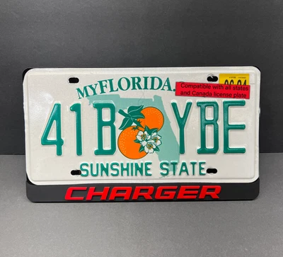 Marco de matrícula personalizado 3D RedCHARGER emblema de coche MULTICOLOR Foto 1 de 4