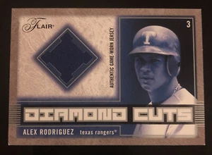 Camiseta deportiva Flair Alex Rodriguez 2003 cortes de diamante usada en el juego! TEXAS RANGERS - Imagen 1 de 2