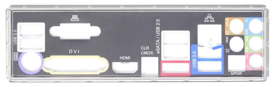 Asrock Z68 Extreme3 Gen3 - ATX Blende Slotblende Slotblech Bracket IO Shield - Bild 1 von 1