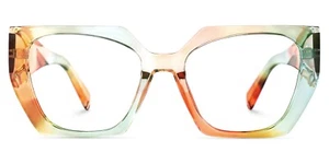 Vooglam Faridah Geometric Multicolour Womens Clear Eyeglasses - Picture 1 of 4