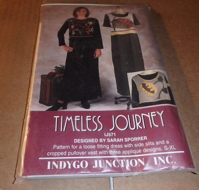 INDYGO JUNCTION PATTERN ~ TIMELESS JOURNEY ~ MISSES DRESS VEST ~ S M L XL *UNCUT - Image 1 of 1
