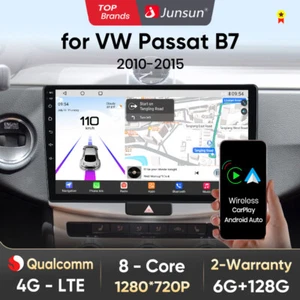 Radio de coche 128GB 8Core Android 13 para Passat B7 2010-2015 Apple CarPlay GPS NAVI - Imagen 1 de 15