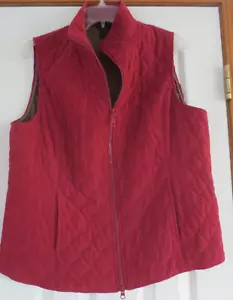 Nomadic Traders NTCO Burgundy Quilted Vest Lightweight Size L - Picture 1 of 6