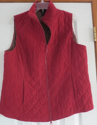 Nomadic Traders NTCO Burgundy Quilted Vest Lightweight Size L - Image 1 of 4