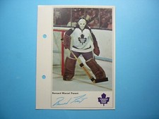 1971/72 COLUMBIAN NHL ACTION HOCKEY PHOTO BERNIE PARENT SHARP!! TORONTO SUN