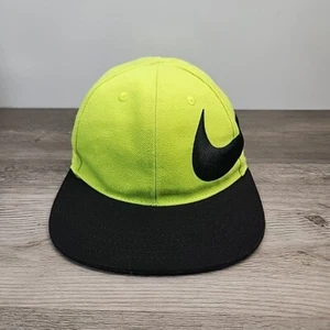 Youth Sized 4-7 Bright Yellow Flat Bill Nike Cap - Picture 1 of 5