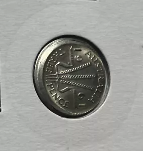1961 Threepence Error Coin - Large Broadstrike Choice Uncirculated - Silver - Picture 1 of 10